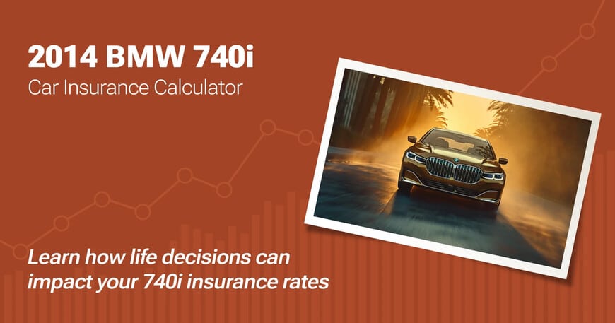 2014 BMW 740i car insurance calculator image