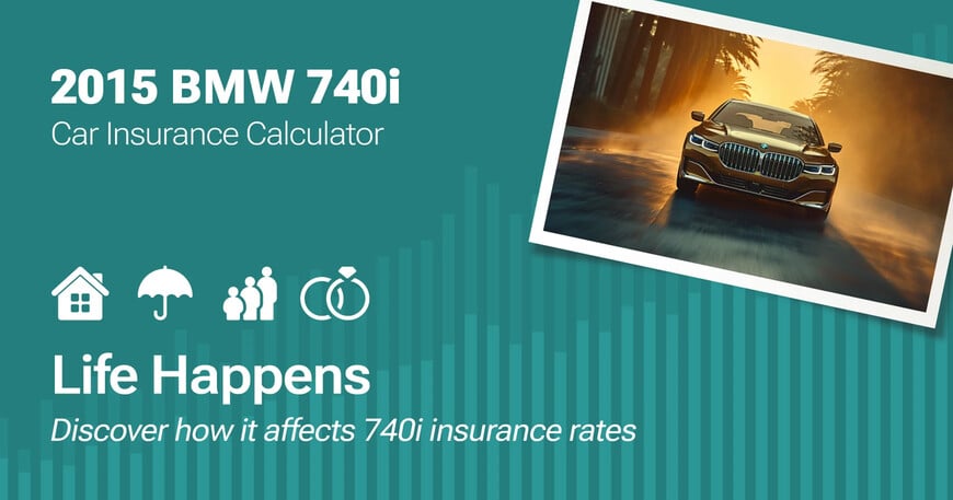 2015 BMW 740i car insurance calculator image