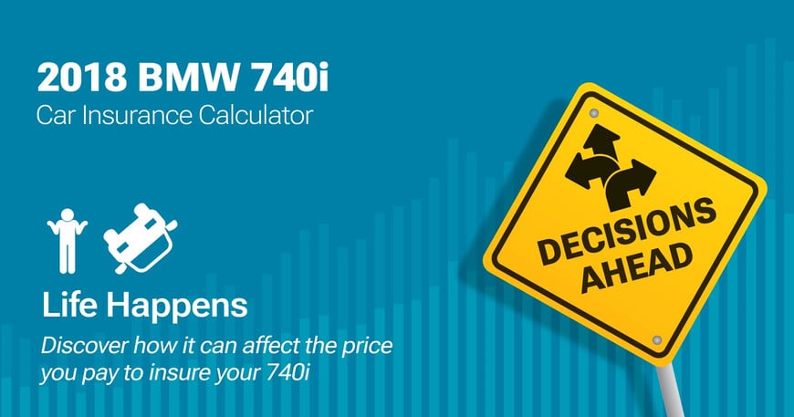 2018 BMW 740i car insurance calculator image