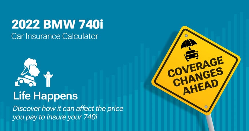 2022 BMW 740i car insurance calculator image