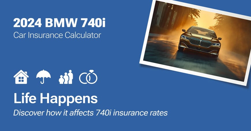 2024 BMW 740i car insurance calculator image