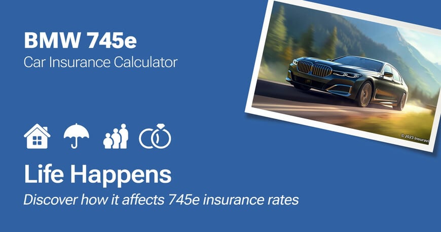 BMW 745e car insurance calculator image