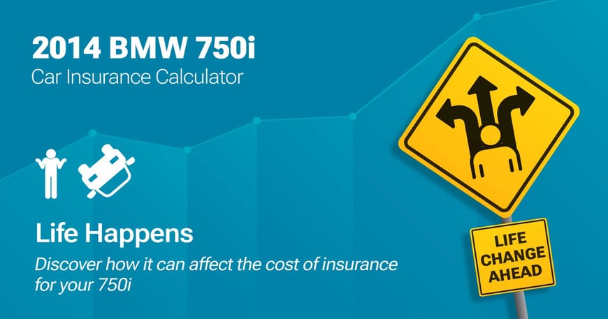 2014 BMW 750i car insurance calculator image