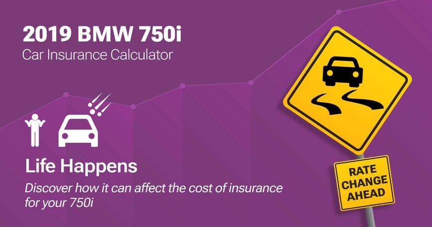 2019 BMW 750i car insurance calculator image