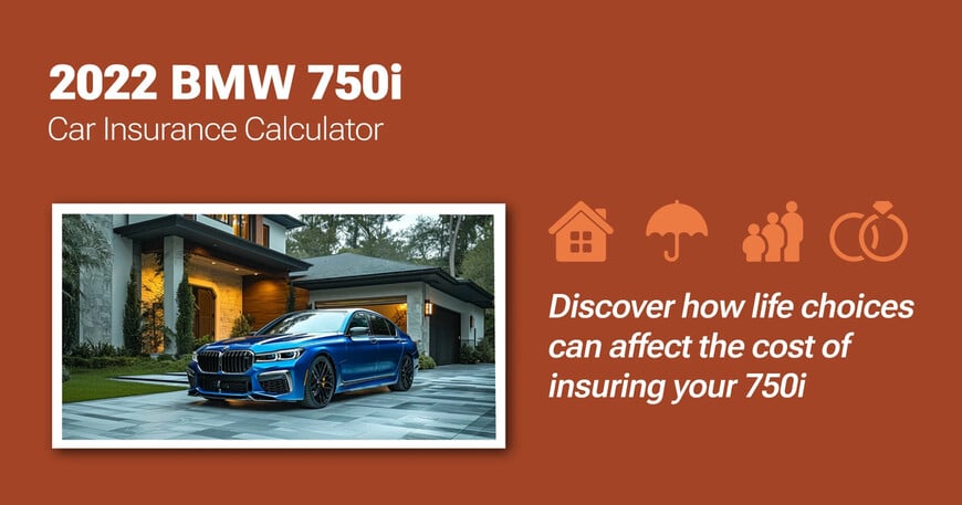 2022 BMW 750i car insurance calculator image
