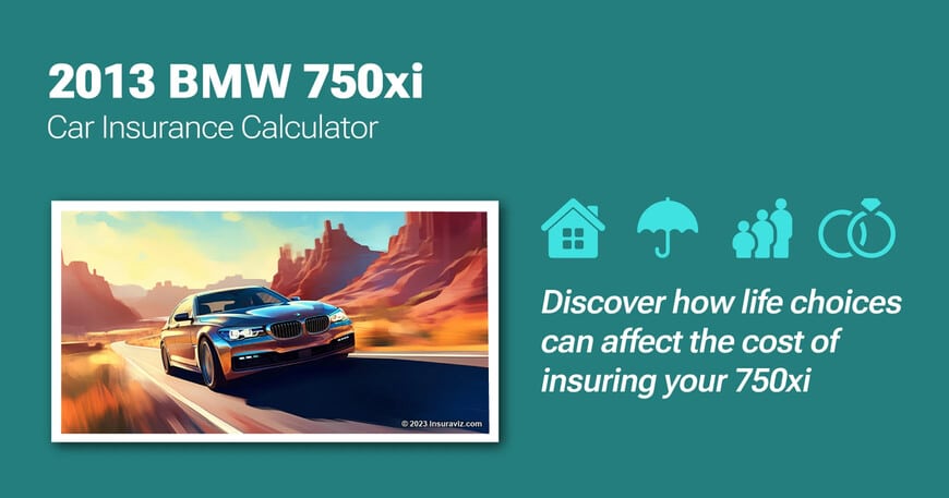 2013 BMW 750xi car insurance calculator image