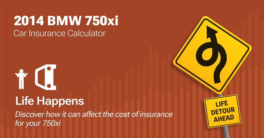 2014 BMW 750xi car insurance calculator image
