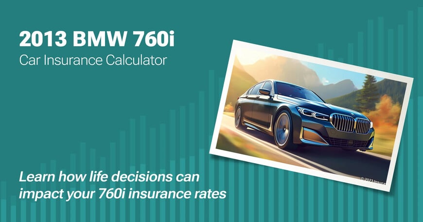 2013 BMW 760i car insurance calculator image