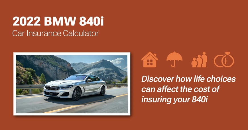 2022 BMW 840i car insurance calculator image