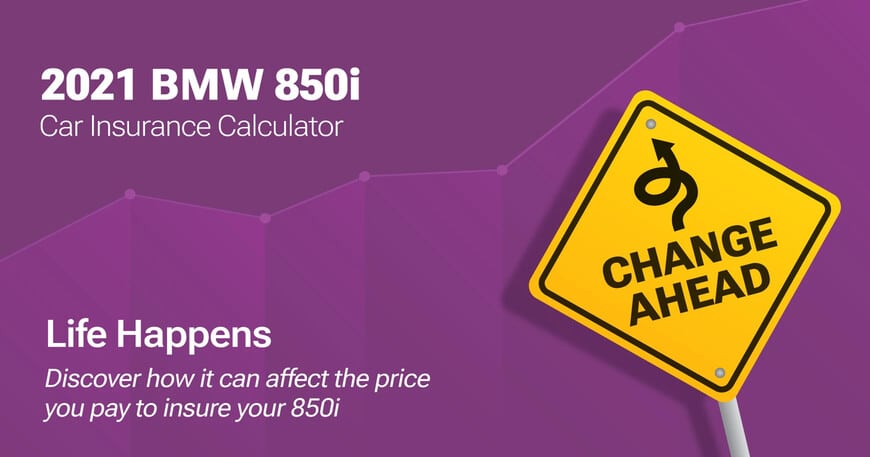 2021 BMW 850i car insurance calculator image