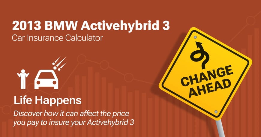 2013 BMW Activehybrid 3 car insurance calculator image
