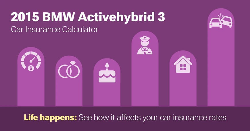 2015 BMW Activehybrid 3 car insurance calculator image