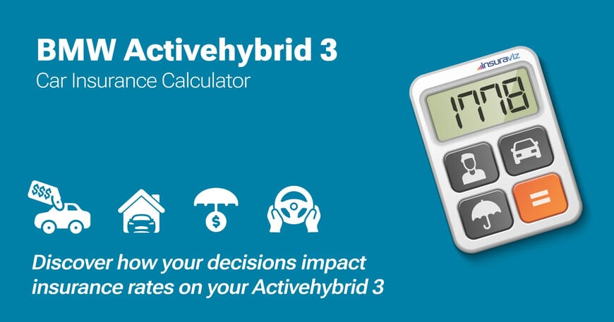 BMW Activehybrid 3 car insurance calculator image