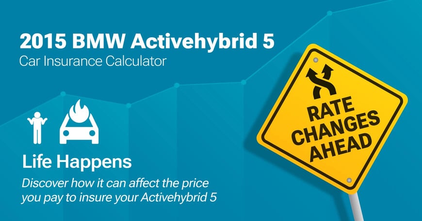 2015 BMW Activehybrid 5 car insurance calculator image