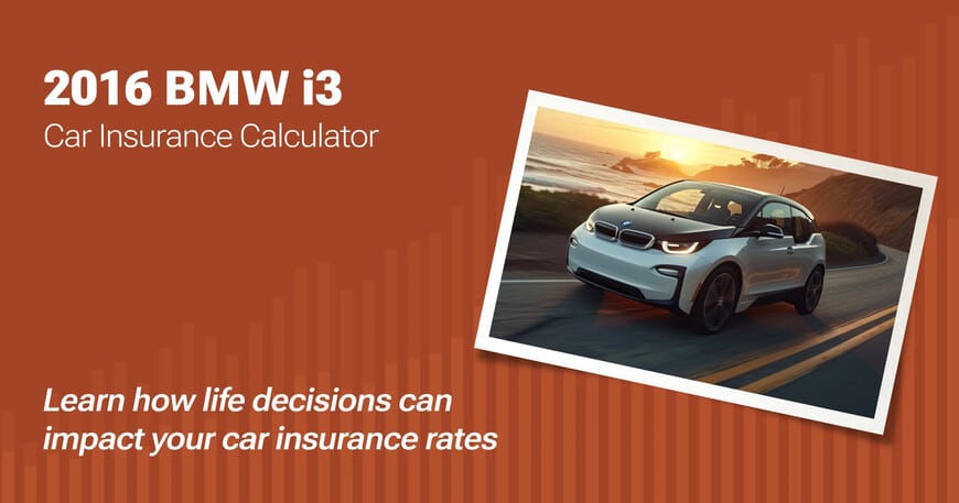 2016 BMW i3 car insurance calculator image