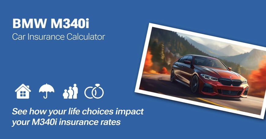 BMW M340i car insurance calculator image