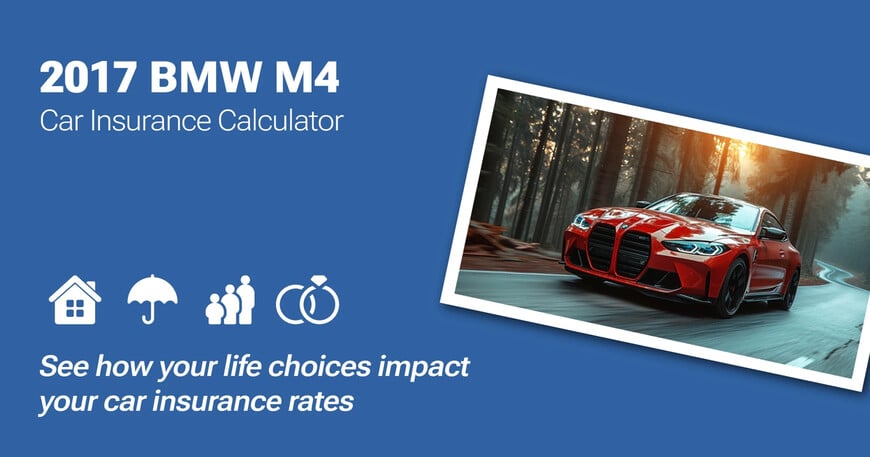 2017 BMW M4 car insurance calculator image