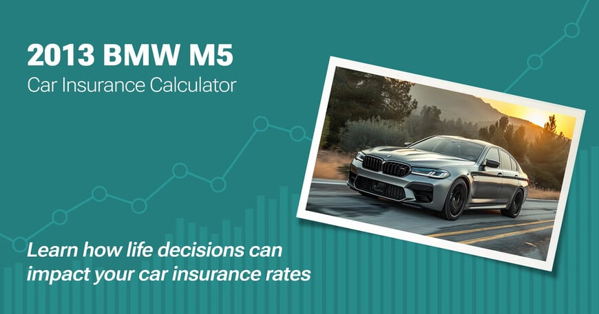 2013 BMW M5 car insurance calculator image