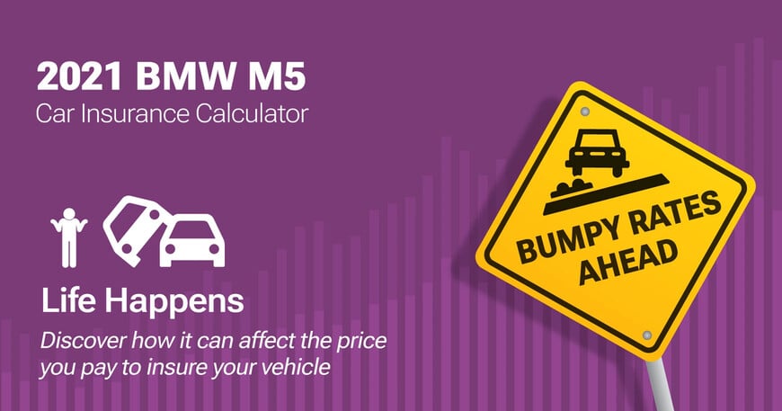 2021 BMW M5 car insurance calculator image