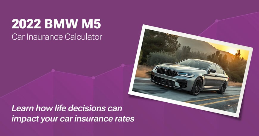 2022 BMW M5 car insurance calculator image
