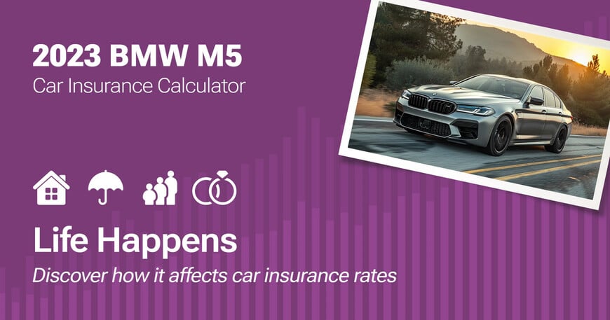 2023 BMW M5 car insurance calculator image