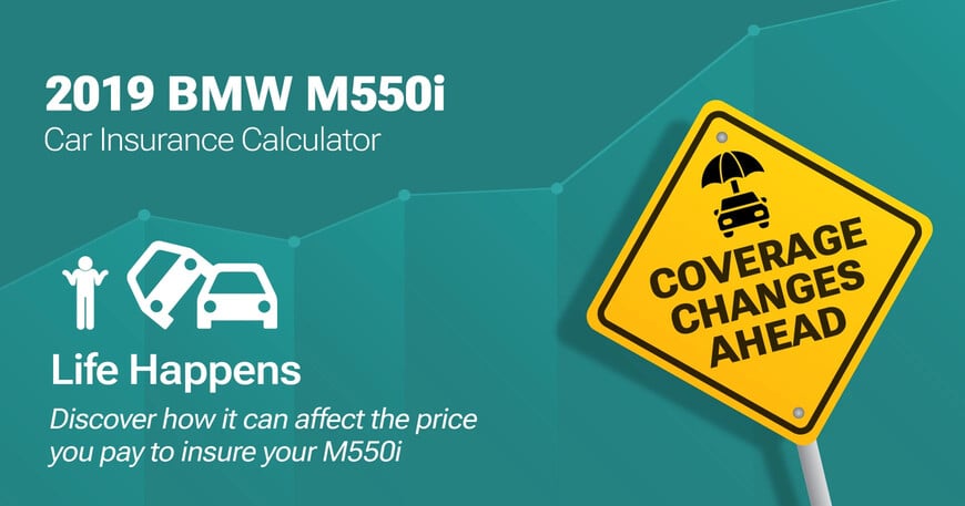 2019 BMW M550i car insurance calculator image