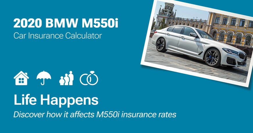 2020 BMW M550i car insurance calculator image