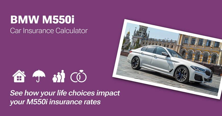 BMW M550i car insurance calculator image