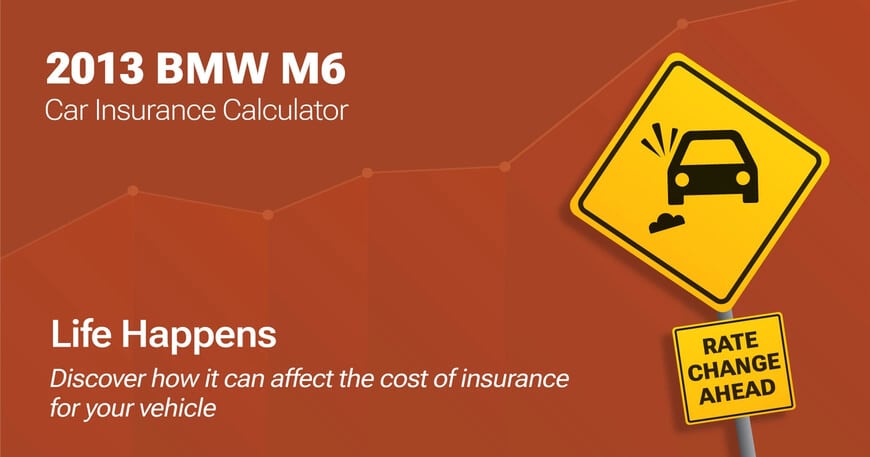 2013 BMW M6 car insurance calculator image