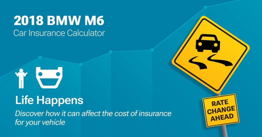 2018 BMW M6 car insurance calculator image