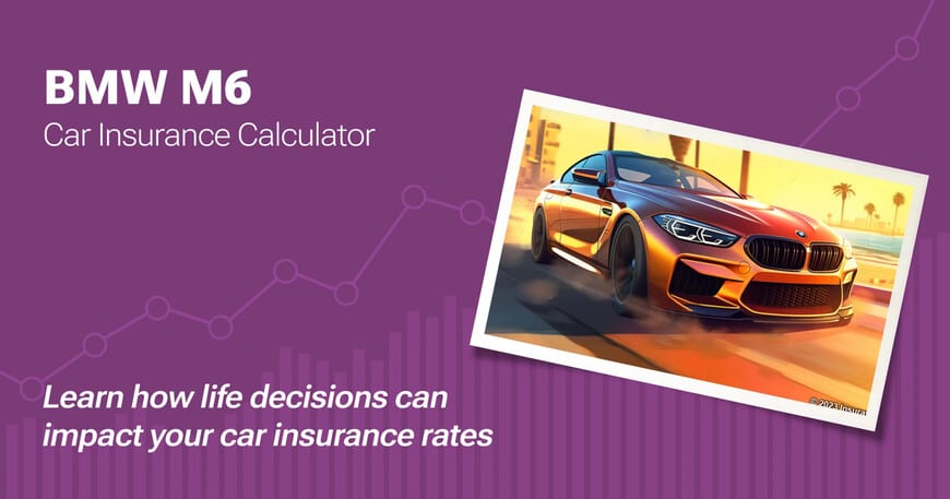 BMW M6 car insurance calculator image