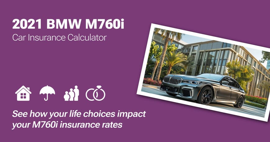 2021 BMW M760i car insurance calculator image