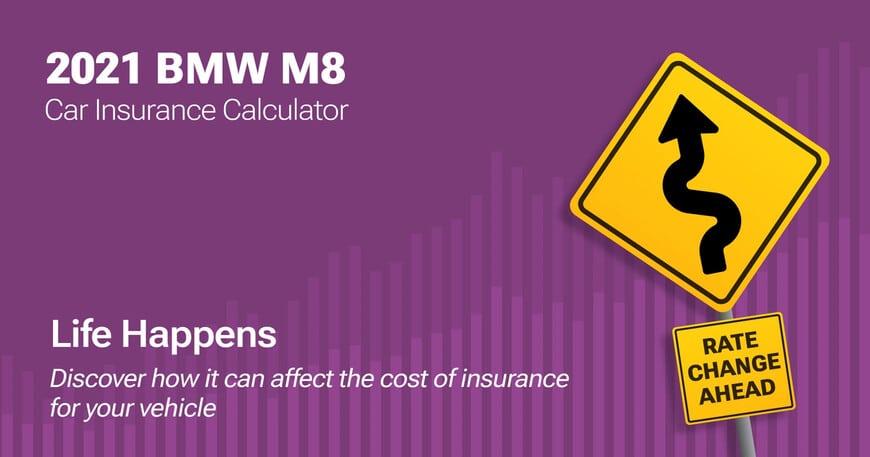 2021 BMW M8 car insurance calculator image