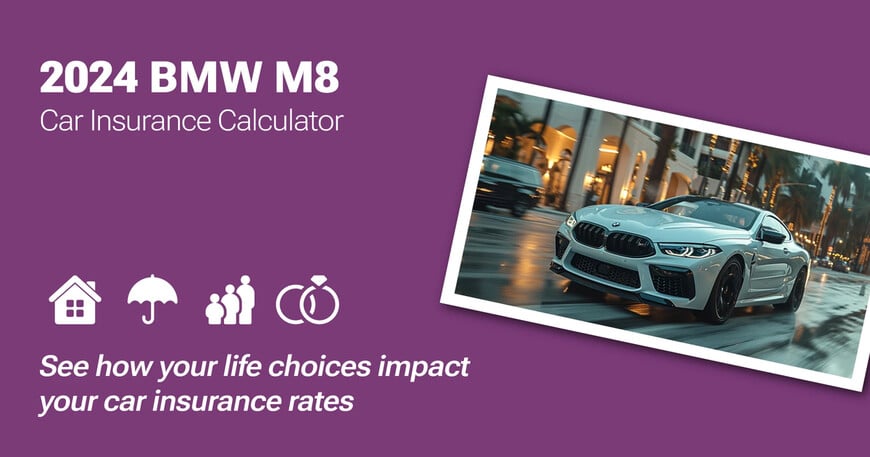 2024 BMW M8 car insurance calculator image