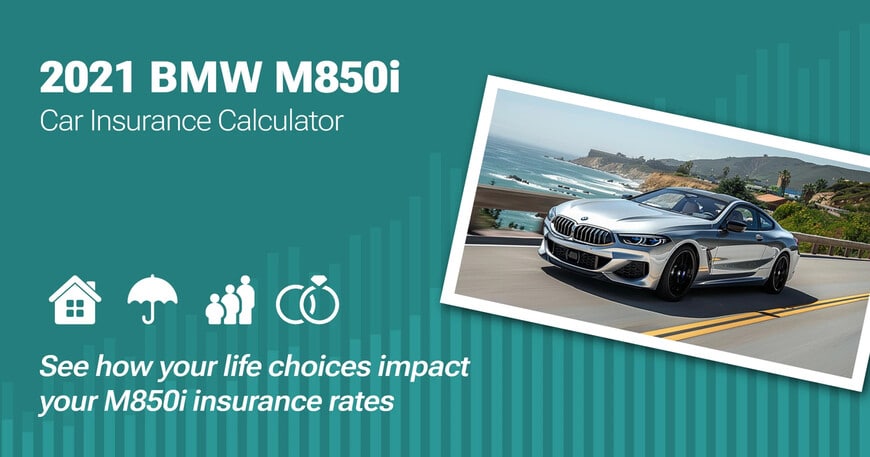 2021 BMW M850i car insurance calculator image