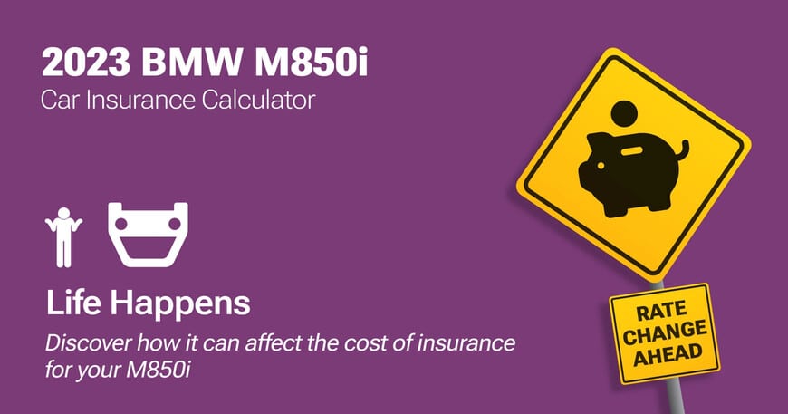 2023 BMW M850i car insurance calculator image
