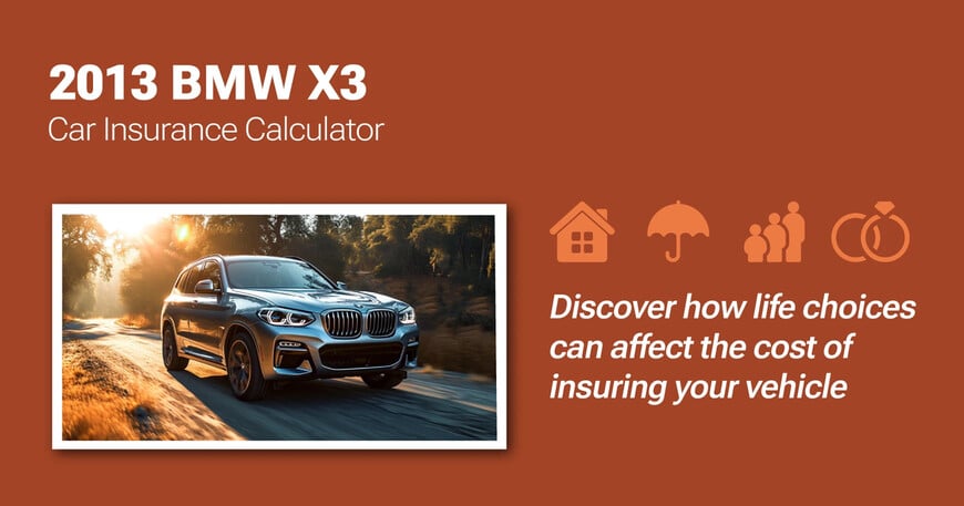 2013 BMW X3 car insurance calculator image