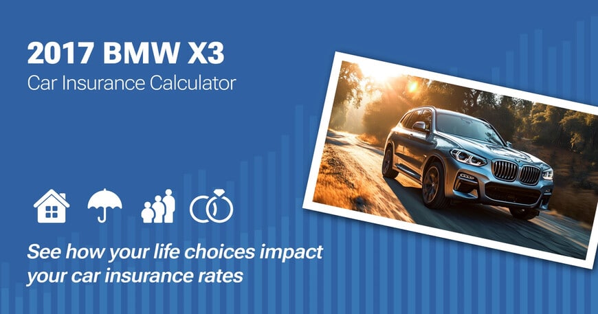 2017 BMW X3 car insurance calculator image