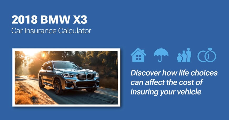 2018 BMW X3 car insurance calculator image