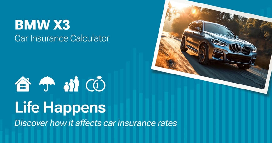 BMW X3 car insurance calculator image
