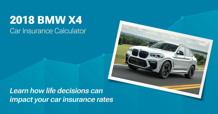 2018 BMW X4 car insurance calculator image
