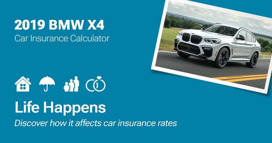 2019 BMW X4 car insurance calculator image