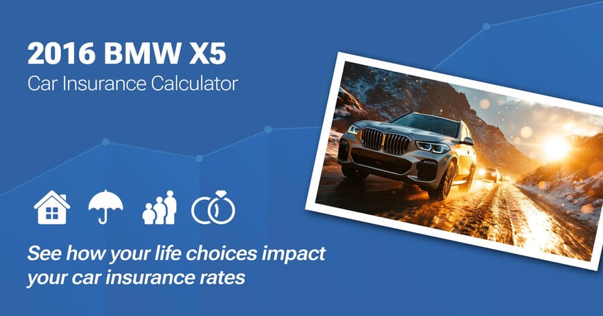 2016 BMW X5 car insurance calculator image