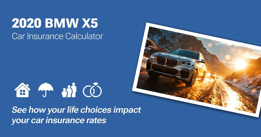 2020 BMW X5 car insurance calculator image