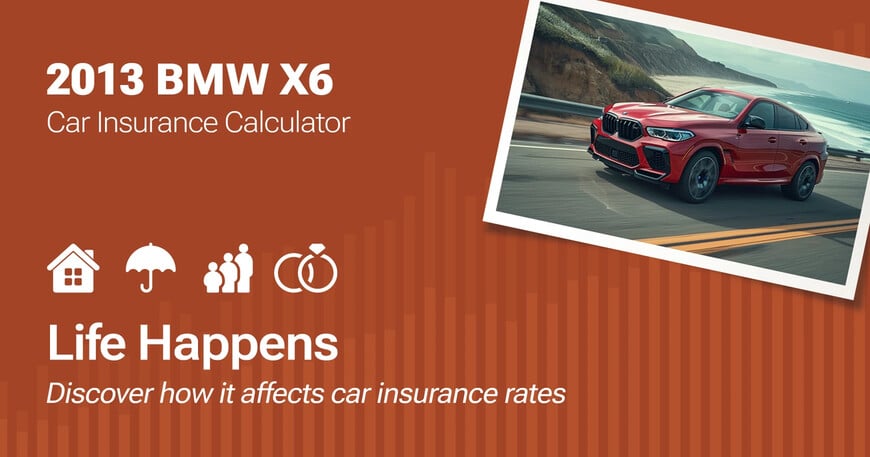 2013 BMW X6 car insurance calculator image