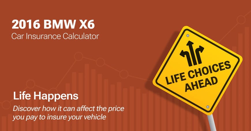 2016 BMW X6 car insurance calculator image