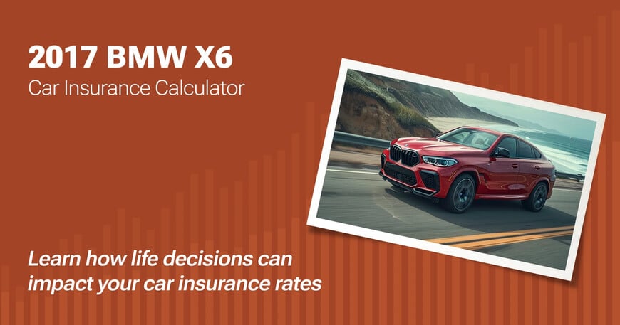 2017 BMW X6 car insurance calculator image