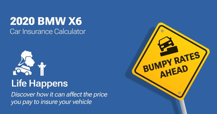 2020 BMW X6 car insurance calculator image