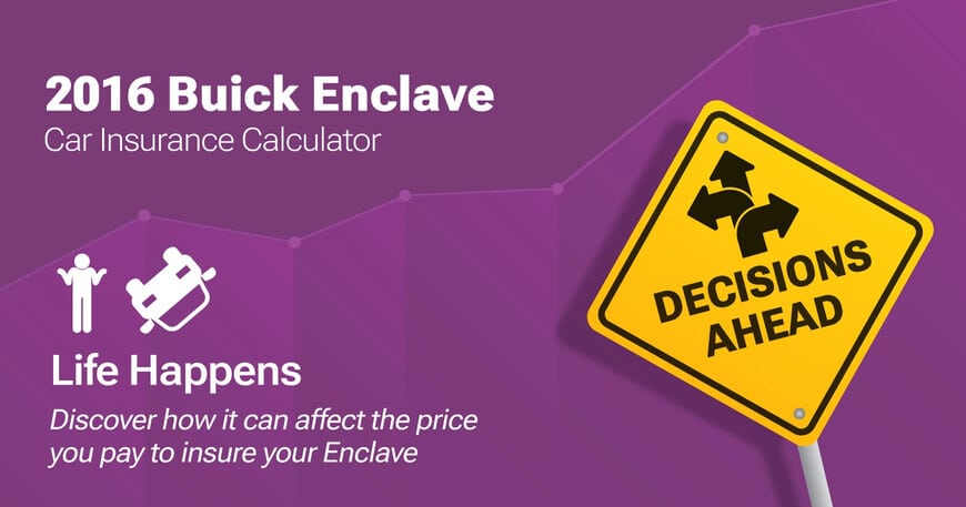 2016 Buick Enclave car insurance calculator image