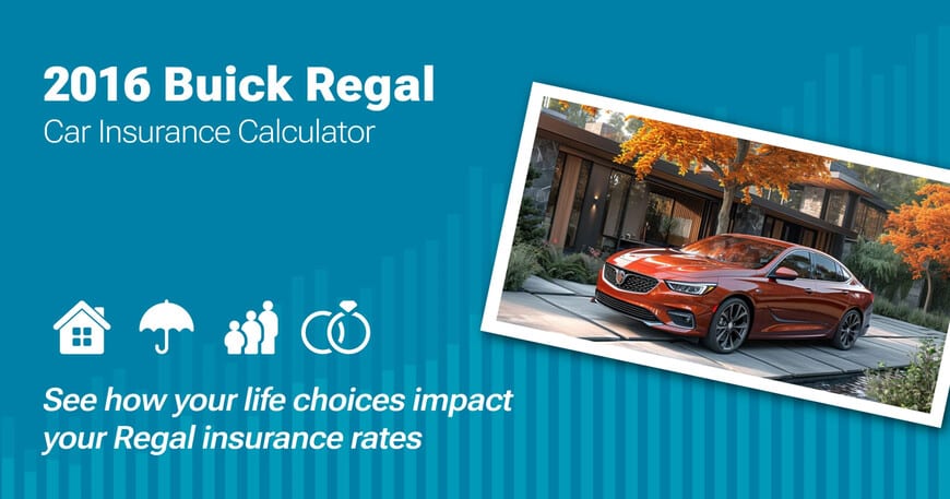 2016 Buick Regal car insurance calculator image